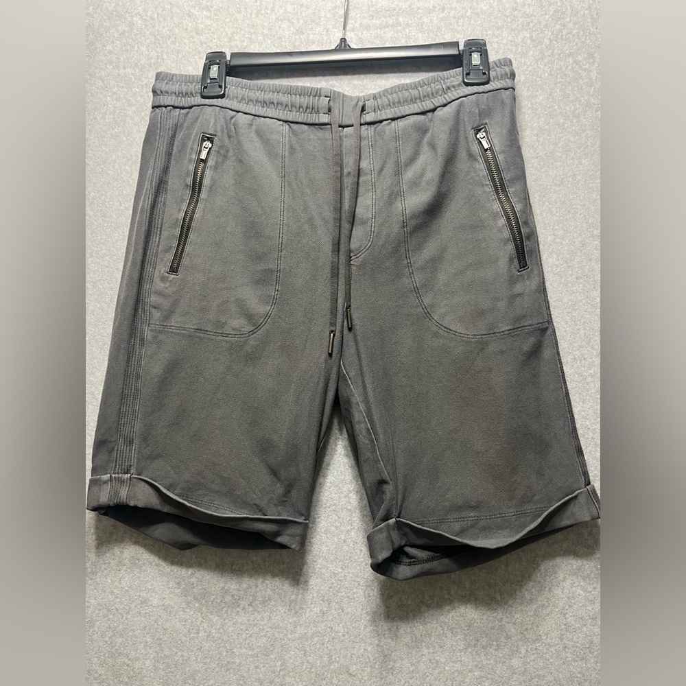Athleta Farallon 9” Bermuda Shorts Size 6 Dark Grey Cotton Blend